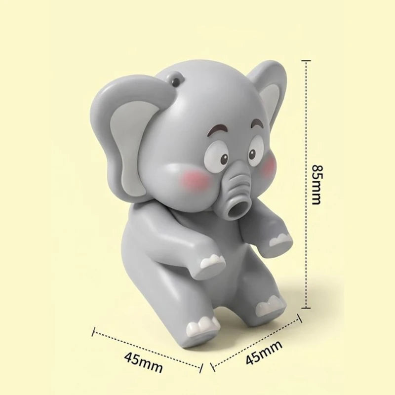 Cute Elephant Shape Cup Hanging Blowing Mini Fan Baby Food Cooling Gadget Portable Kids Toy Safe Soft Wind Cool Down